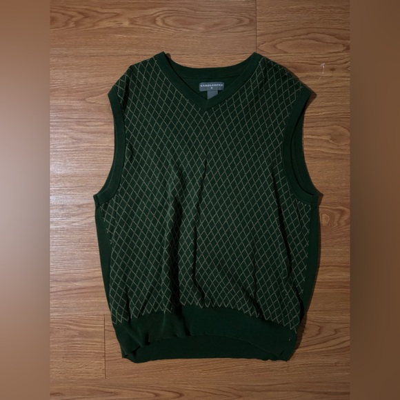 Saddlebred Green Beige Vest - Picture 6 of 10